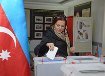 Azerbaijani parliamentary election kicks off. Baku, Azerbaijan, Nov.01, 2015